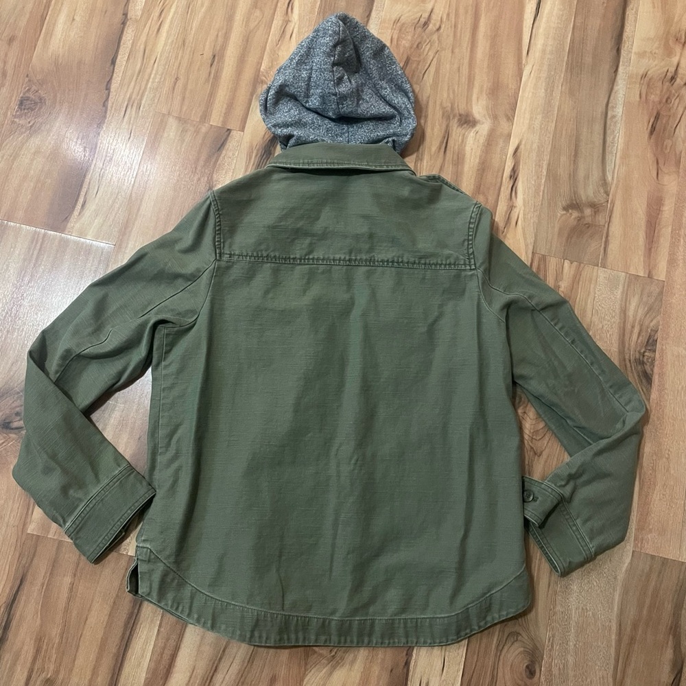 2014 American Eagle Utility Hooded Olive Green Jacket Adult Medium - Picture 3 of 7